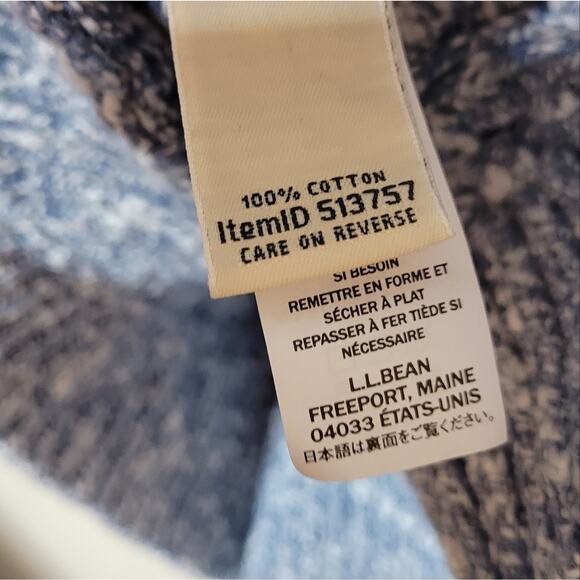 L.L. Bean Women's Cotton Ragg Sweater, Crewneck Space-Dye Large - Picture 6 of 8